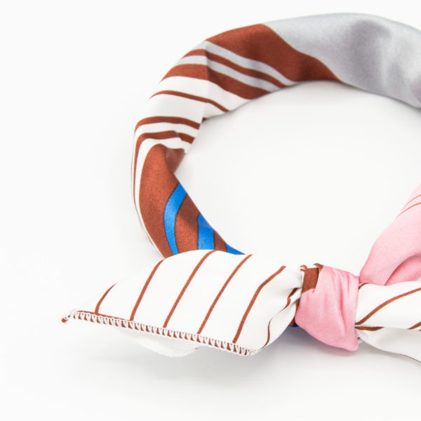 bandana à lignes pour femme