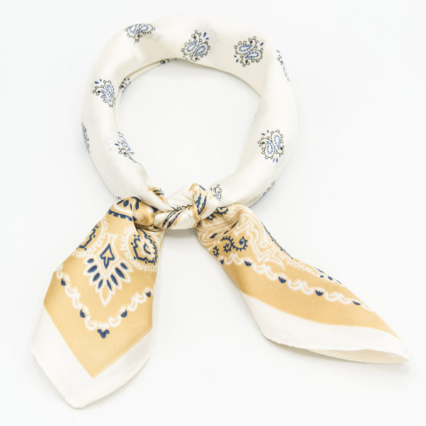 bandana doré soie