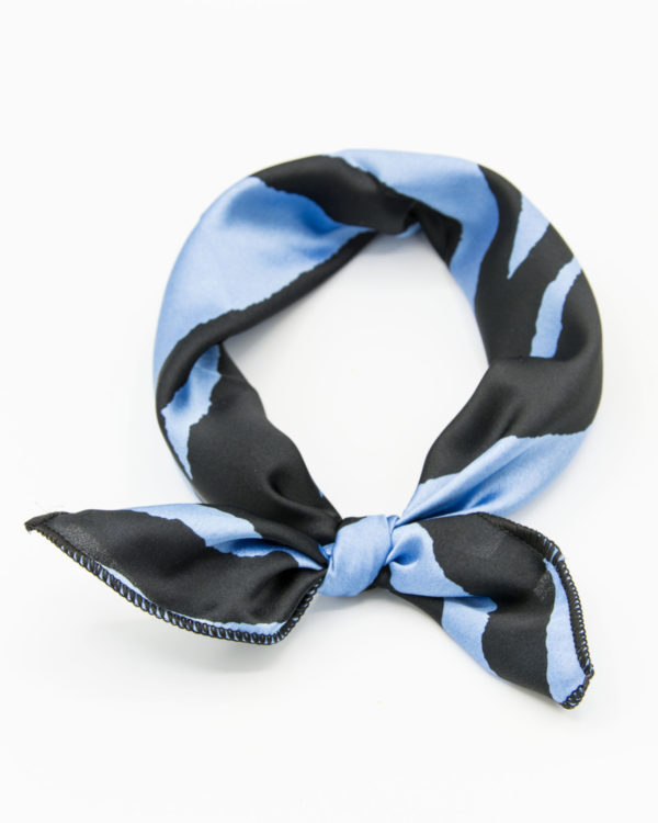 bandana femme bleu et noir