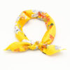 bandana femme jaune à fleurs