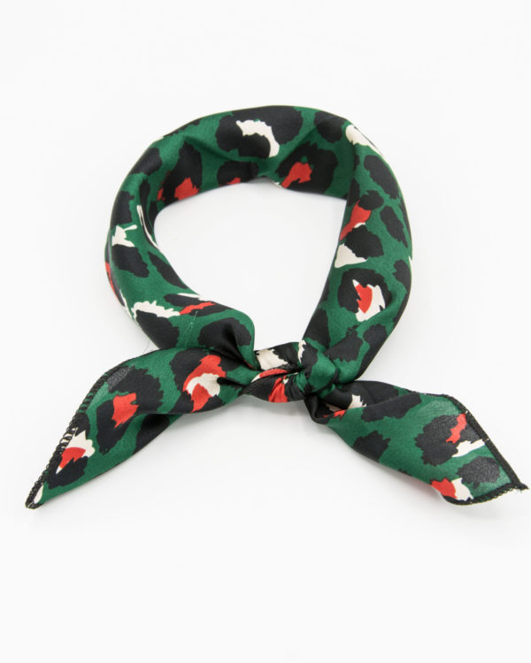 bandana femme vert et rouge