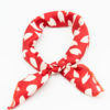 bandana foulard rouge à taches blanches