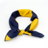 bandana bleu marine et jaune