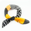 bandana géométrique noir et orange