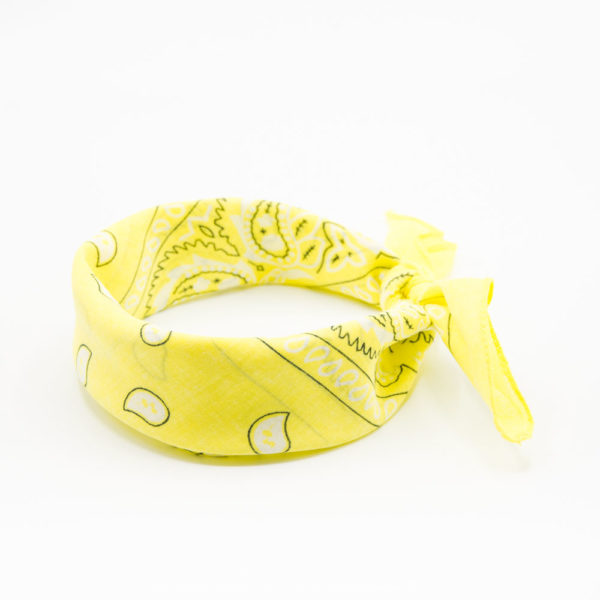 bandana paisley jaune pour homme ou femme