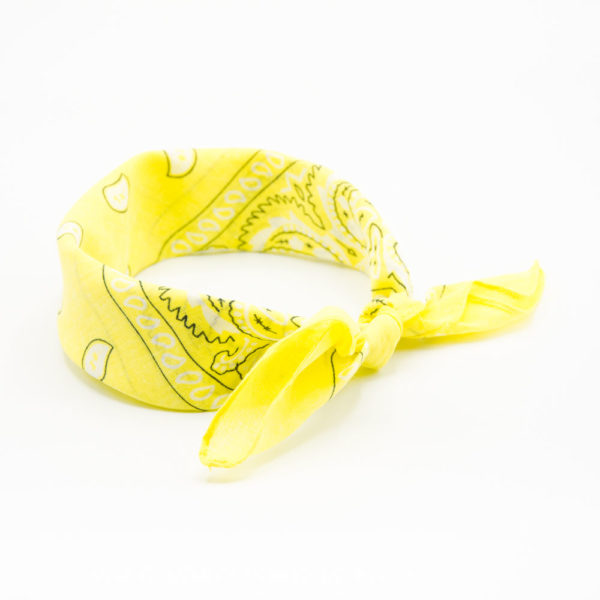 bandana paisley jaune