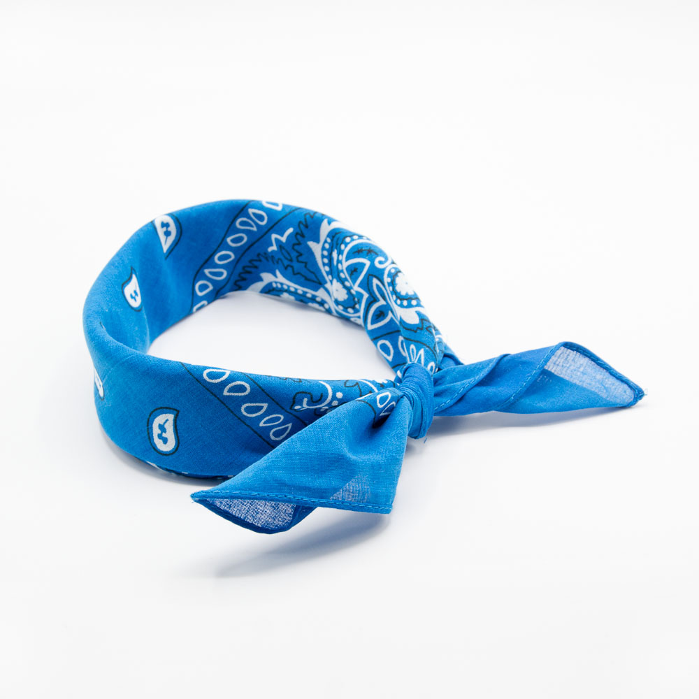 Bandana bleu à motif paisley pour homme femme - Bandana Avenue