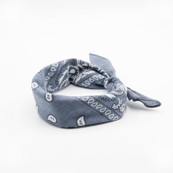 bandana gris paisley