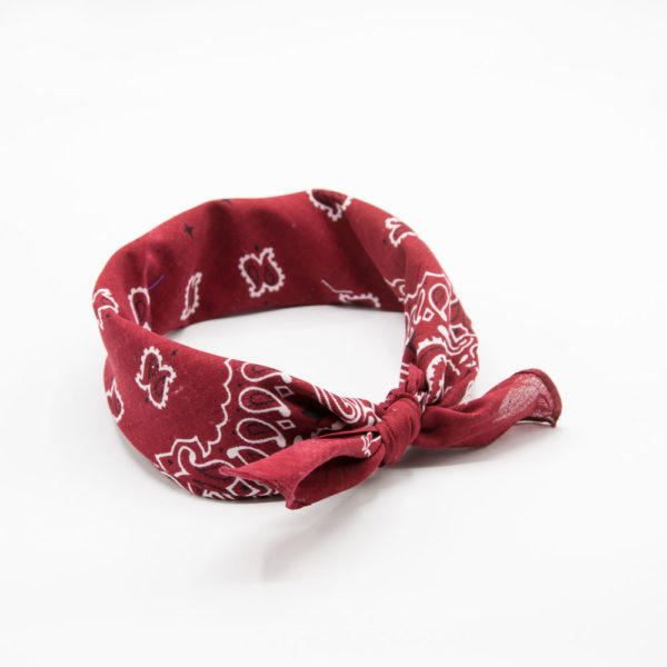 bandana homme rouge bordeaux