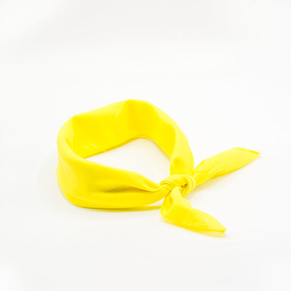 bandana jaune uni