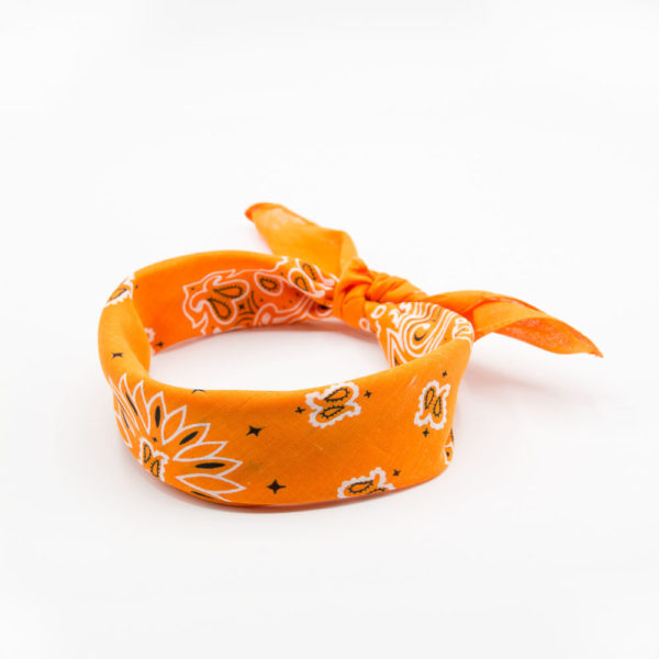 bandana orange vif pour homme