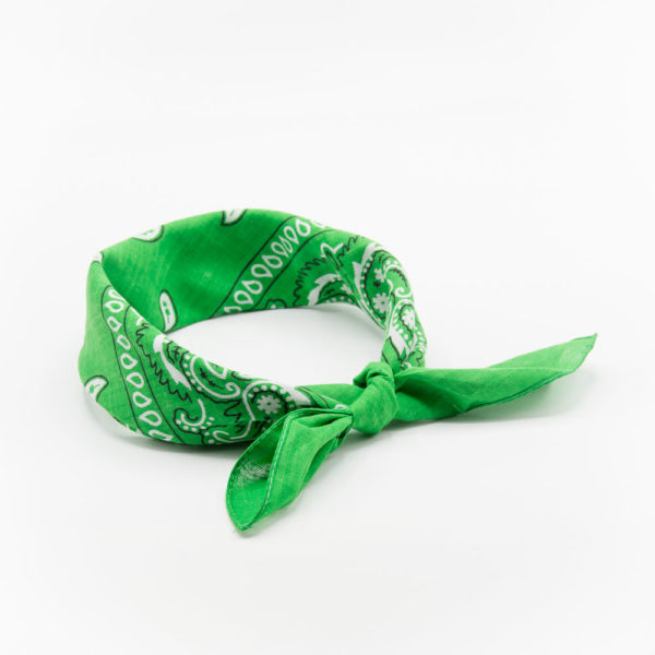 bandana vert à motif paisley pour homme