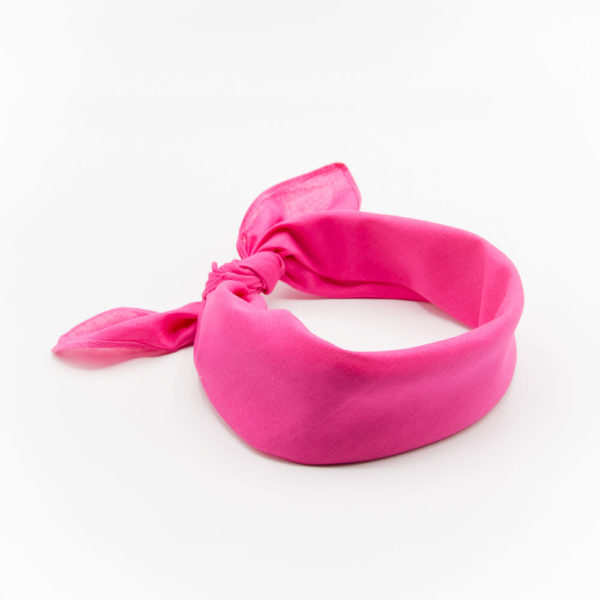 bandana rose foncé pour femme