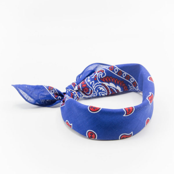 bandana bleu et rouge pour homme