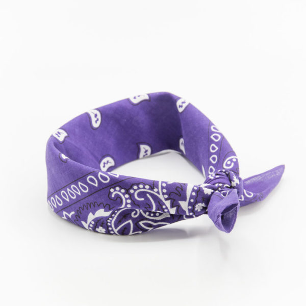 bandana violet foncé pour homme ou femme