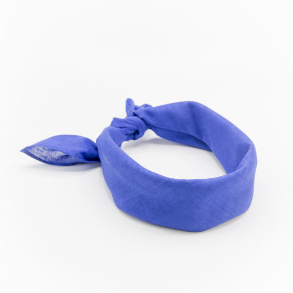 bandana homme ou femme bleu électrique