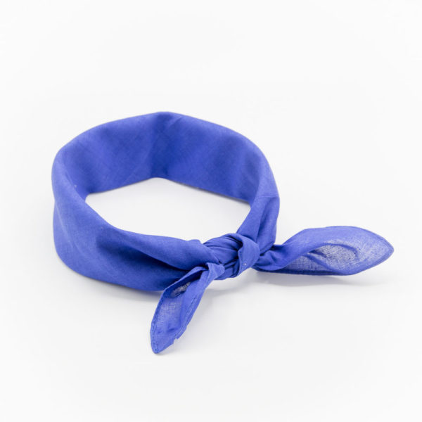 bandana bleu électrique