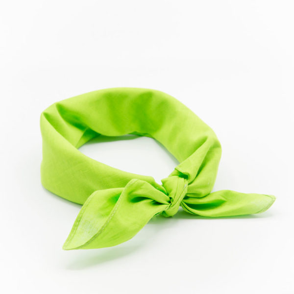 Bandana homme ou femme vert pomme uni