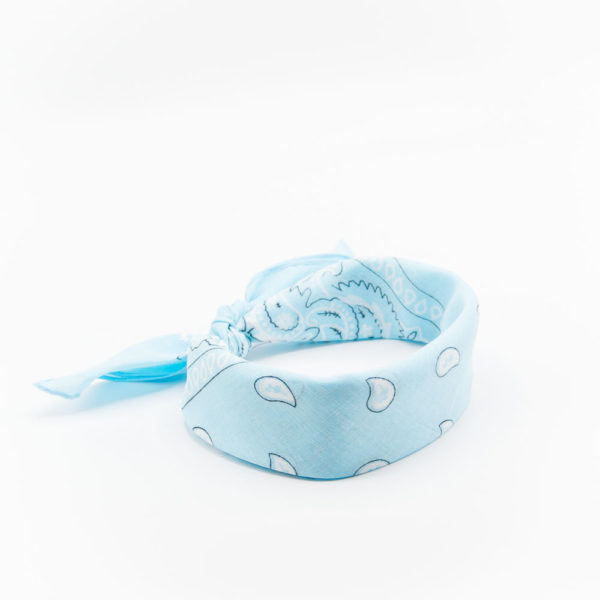 bandana homme ou femme classique bleu clair