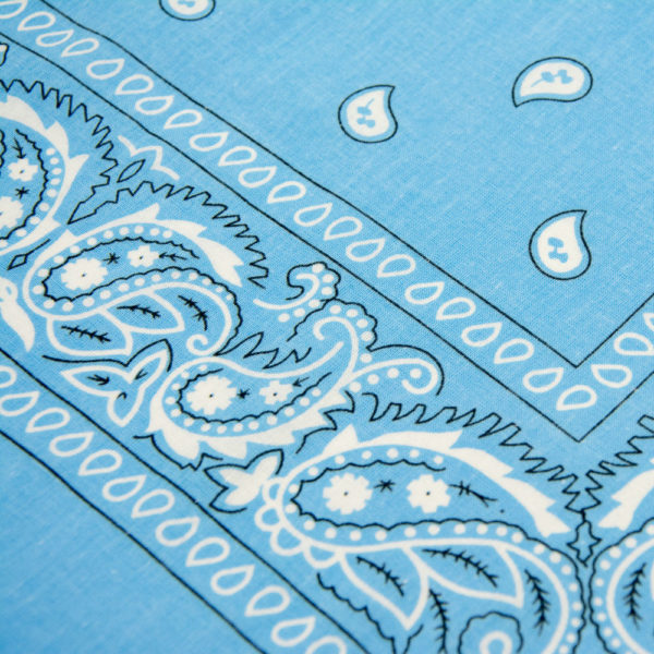 bandana bleu ciel à motif paisley pour homme