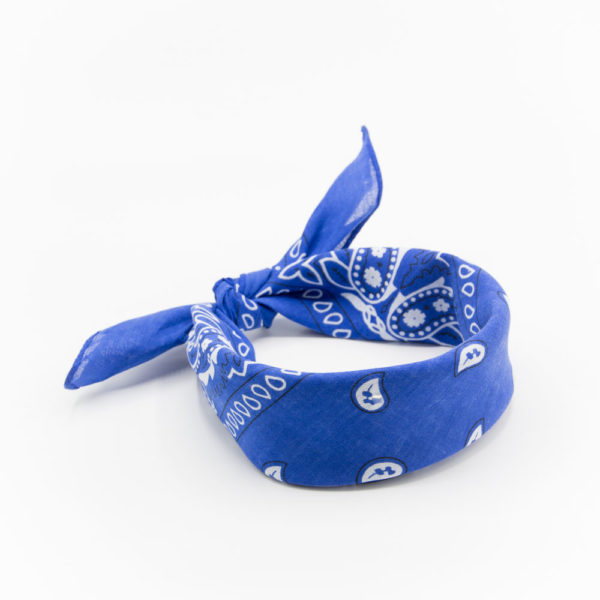 bandana homme ou femme bleu marine paisley