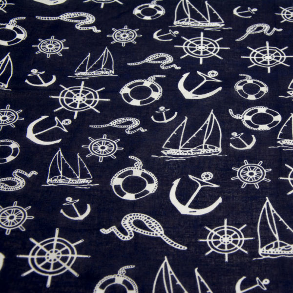 bandana marin bleu marine pour homme ou femme