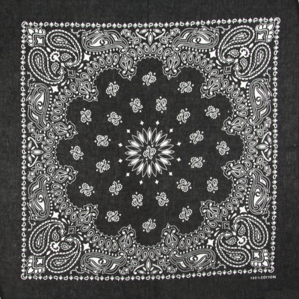 bandana noir à motif paisley pour homme II