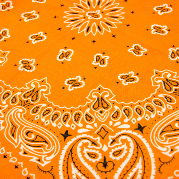 bandana orange vif pour homme ou femme