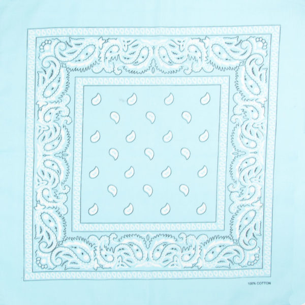bandana paisley bleu clair pour homme ou femme