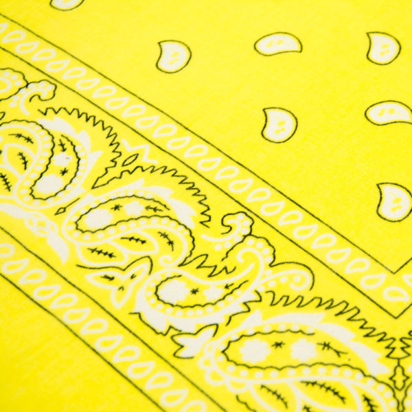 bandana paisley jaune pour homme
