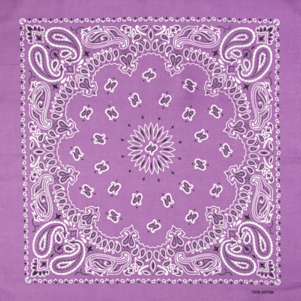 bandana paisley mauve pour homme ou femme