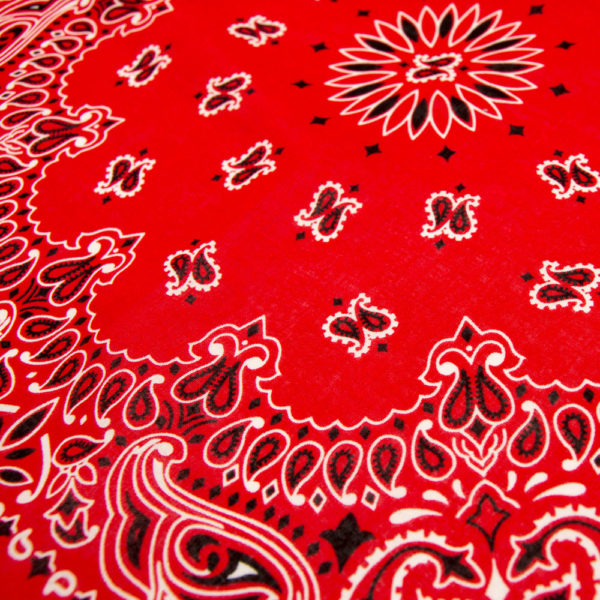 bandana rouge à motif paisley pour homme zoom