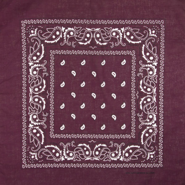 bandana rouge bordeaux homme ou femme