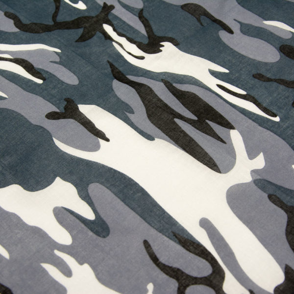 bandana militaire à camouflage gris