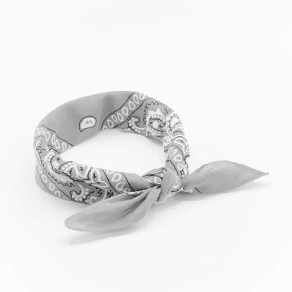 bandana gris paisley