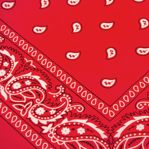 bandana rouge paisley